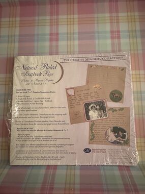 Creative Memories Natural Ruled Scrapbook Pages - tan in color